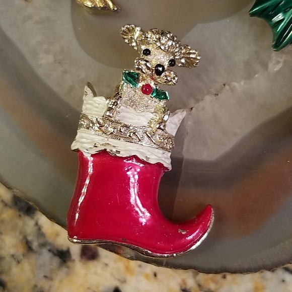 Vintage Gerry's holiday brooches christmas GUC - Picture 5 of 9
